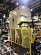 165 Ton, Komatsu #OBS-150-3, punch press, 9.8" stroke, 18.7" Shut Height, air clutch, 49.2" x 31.5" bed, 1995 - Image 2