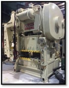 150 Ton, Blow #SC2-150-60-36, straight side double crank, 6" stroke, 18" Shut Height, 60" x 36" Bed, 60 SPM - Image 1