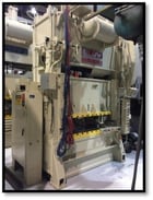 150 Ton, Blow #SC2-150-60-36, straight side double crank, 6" stroke, 18" Shut Height, 60" x 36" Bed, 60 SPM - Image 2