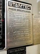 176 Ton, Stamtec #OCP-160, 5" stroke, 35-80 SPM, 2012 - Image 2