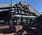 Rotex #72, Vibrating Shaker Screens with Hopper and Conveyor, Carbon Steel, single deck, 40 chip units/hour - Image 5