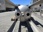 190 gallon Morfab, 304 Stainless Steel tank, 55 psi, DT/DB, 24" dia x 96" straight side plus ASME dish top & - Image 5