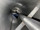 190 gallon Morfab, 304 Stainless Steel tank, 55 psi, DT/DB, 24" dia x 96" straight side plus ASME dish top & - Image 8