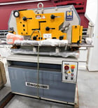4" x 4" x 3/8" Kingsland #Compact-50, hydraulic ironworker, 50 ton, manual Back Gauge, electric foot pedal - Image 1