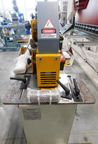 4" x 4" x 3/8" Kingsland #Compact-50, hydraulic ironworker, 50 ton, manual Back Gauge, electric foot pedal - Image 2