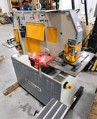 4" x 4" x 3/8" Kingsland #Compact-50, hydraulic ironworker, 50 ton, manual Back Gauge, electric foot pedal - Image 3