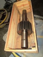 Pinion Gear for Ball Mill with Keyway, 8-1/4" face, 41" Long Shaft, 20 Teeth, for 6' x 10' Ball Mill, 5" - Image 1