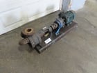 2.5" Viking #LQ4125, Gear Pump, on base with motor, 5 HP, Gear reducer 3-551-003, Ratio 4.19-1 - Image 1