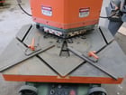 8" x 8" Rousselle #VNS15, hydraulic notcher, 2 protractor gauges, foot pedal Control - Image 4