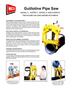2" - 8" E H Wachs #C, Guillotine Pipe Saw, Electric- Type C- with case - Image 6