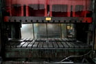 600 Ton, Minster #E2-600, straight side double crank press, 12" stroke, 31" Shut Height, 30-60 SPM, air - Image 3