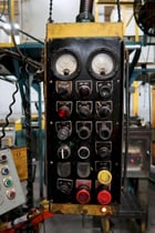 600 Ton, Minster #E2-600, straight side double crank press, 12" stroke, 31" Shut Height, 30-60 SPM, air - Image 5