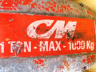 1 Ton, CM #L, hoist with pendant control, 1 HP, 16 FPM - Image 3