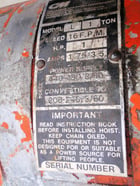 1 Ton, CM #L, hoist with pendant control, 1 HP, 16 FPM - Image 4