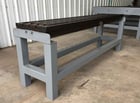 Work Table, 94.5 x 19 -5/8" table groved type T, 1920 lb. capacity - Image 2