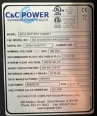 C & C Power BC55, 40 x 29.5 x 79, 480 Volts, 600 amps, battery cabinet - Image 3