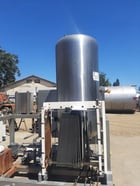 H & K #CIP, single tank, 300 gallon tank, 316 Stainless Steel, skid mounted, 36" dia x 74" straight side - Image 2