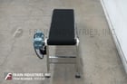18" wide, BMI / Benda Mfg, Stainless Steel inclined conveyor, 36" discharge, mounted on 4 leg Stainless Steel - Image 3