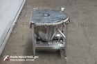 Custom Powder Systems, 336 liter 316 Stainless Steel tote/bin, 46" ID x 30" deep vessel, mounted on heavy - Image 4