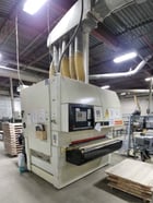 53" Dmc #Unisand-2000-M2, 2-Head Wide Belt, 53" x 103" abrasive belt, 60 FPM, 4" opening, 1999 - Image 1
