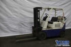 5000 lb. Hyster, LP gas forklift, 112" lift height, 46" x5"forks, 2 stage mast,,#75154 - Image 1