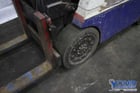 5000 lb. Hyster, LP gas forklift, 112" lift height, 46" x5"forks, 2 stage mast,,#75154 - Image 3