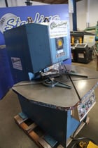 1/4" x 8" x 8" Amada #CSH-220, hydraulic heavy duty notcher, work guide, 5 HP, one shot lube, #A6960 - Image 6