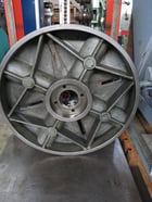 24" Amestra, 4 Jaw Lathe Chuck, Plain Back Hollow Chuck, 3 7/8 thick, 3 3/8 hole, 4 11/16 Center to Center - Image 5