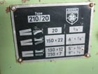 6" x 6" x 1/2" Peddinghaus #210/20, mechanical ironworker, 10"- 20 lb. C-channel, 9" 20 lb. I-Beam - Image 3