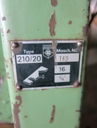 6" x 6" x 1/2" Peddinghaus #210/20, mechanical ironworker, 10"- 20 lb. C-channel, 9" 20 lb. I-Beam - Image 9