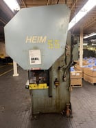 55 Ton, Heim #5G, gap frame press, 28" x 18" bed, 4" stroke, 10-1/2 shut height, 4" slide, air clutch & - Image 5