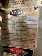 55 Ton, Heim #5G, gap frame press, 28" x 18" bed, 4" stroke, 10-1/2 shut height, 4" slide, air clutch & - Image 6