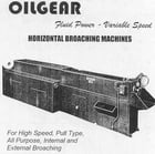 25 Ton x 120" stroke, Oilgear #XL-50Bx120, horizontal broach, 15-30 FPM, 11" diameter hole, 40 HP, 1953 - Image 6