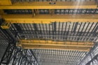 45/15 Ton, Virginia top running double grider overhead bridge crane, 122' span, 37' lift - Image 1