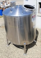 550 gallon Stainless Steel tank, 58" diameter x 54" T/T - Image 1