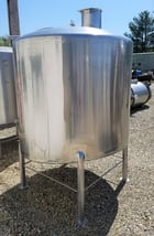 550 gallon Stainless Steel tank, 58" diameter x 54" T/T - Image 2