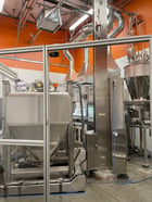 Bin lift elevator, Servolift #11169, Stainless Steel, explosion proof, 12' high, rotating base, 2019 - Image 1