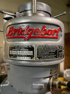 Bridgeport #5KC180FJ222A, vertical mill, 24" x9" table, 3/4 HP, 1 Ph, 2720 RPM, 220 V. - Image 3
