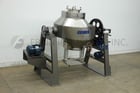 30 cu.ft. Gemco, slant bottom double cone vacuum blender, 55" dia x 20" straight side vessel, mounted on - Image 1