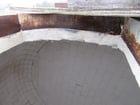 6'8" x 6' Netzsch Pebble Mill, alumina brick lined, 30 HP, 230/460 V., 15" x 15" door opening, 1984 - Image 9