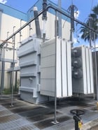 42/56/70 MVA 230 KV Wye Primary, 13.8 KV Secondary, ABB, Delta GSU transformer - Image 1