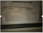 1100 cfm, Arrow #RH1100, Regenerative Air Dryer - Image 2