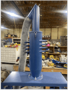 Nordson 150lb Fluidizing Hopper w/ Cart & Accumulator NHR-16-150 - Image 1