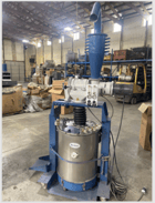 Nordson NHR 150lb Fluidizing Hopper w/ Cart, Azo Sieve & Accumulator, tested - Image 3