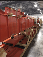 Bunting conveyor with D-Coil metal detection, 18" T side guards with UHMW skirting, includes discharge chute - Image 1
