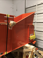 Bunting conveyor with D-Coil metal detection, 18" T side guards with UHMW skirting, includes discharge chute - Image 3