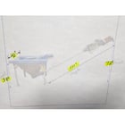 3" diameter, Flexicon, Flexible screw Incline conveyor w/Hopper, 5 cu.ft. hopper, .5" bar x 8' long - Image 2