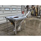 3" diameter, Flexicon, Flexible screw Incline conveyor w/Hopper, 5 cu.ft. hopper, .5" bar x 8' long - Image 3