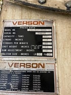 150 Ton, Verson #150-OBG, single point gap frame press, 8" stroke, 22" Shut Height, 6" adj., 35 SPM, 50" x30" - Image 3