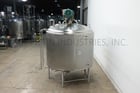 1700 gallon APV, 304 Stainless Steel jacketed process tank, 84" dia x 72" deep with 60" straight wall, dish - Image 3